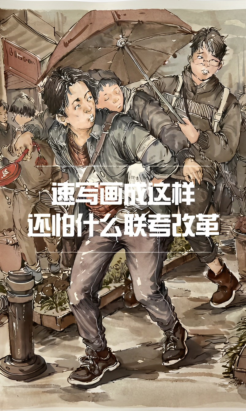 速寫畫成這樣，還怕什么聯(lián)考改革？
